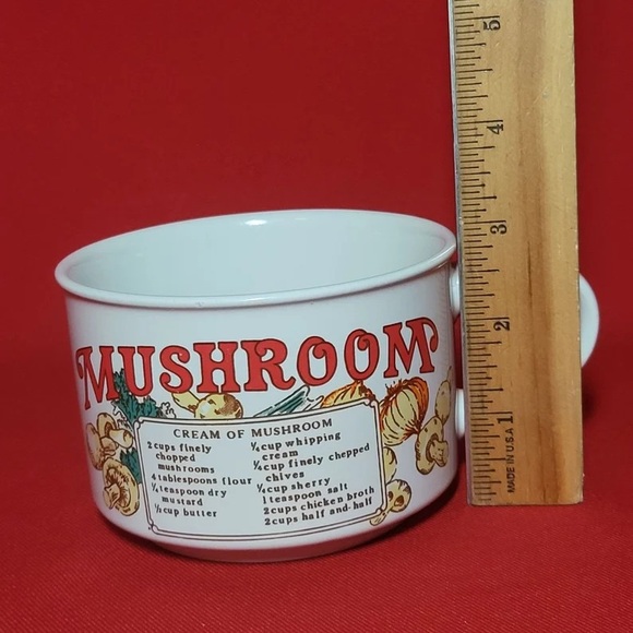 Vintage Mushroom Soup Mug - Picture 4 of 5